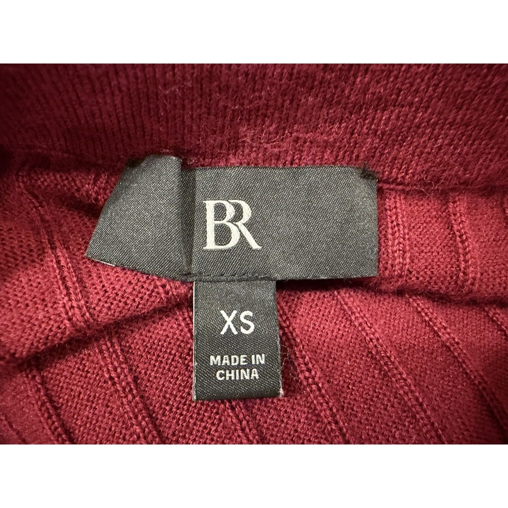 Banana Republic Dk Red Pleated Merino Wool Maxi Skirt XS Preppy Fall - Picture 3 of 4
